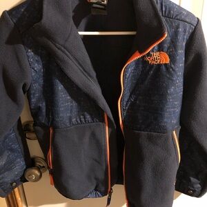 The North Face Kids Blue and Orange Puffer Jacket